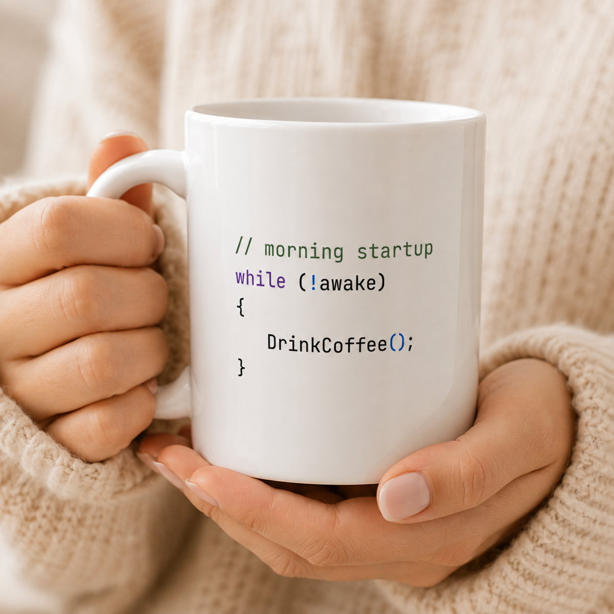 Programming Humor Code Snippet Mug | Ceramic Coffee Cup